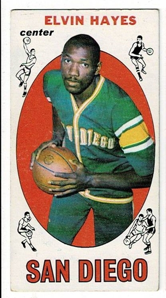 1969 Topps Basketball #75 Elvin Hayes - San Diego Rockets RC